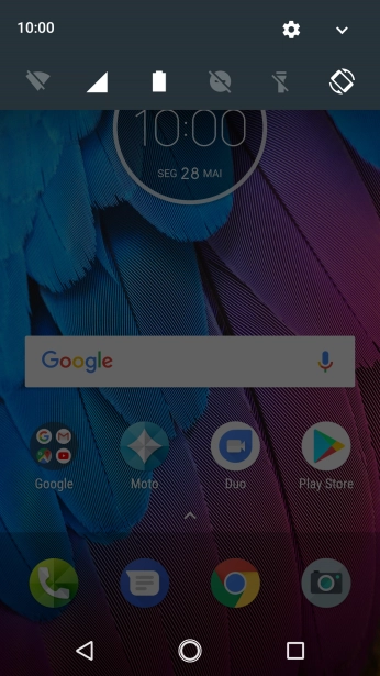 Pressione o ícone de configurações. Pressione o ícone de configurações.