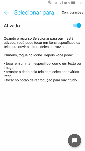 Pressione a tecla de voltar. Pressione a tecla de voltar.