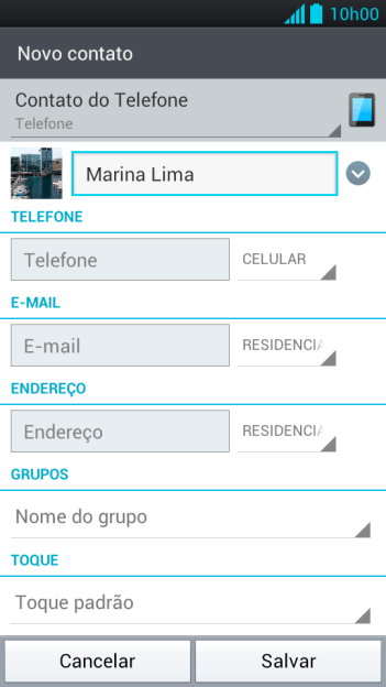 Pressione Telefone, e digite o número de telefone. Pressione Telefone, e digite o número de telefone.