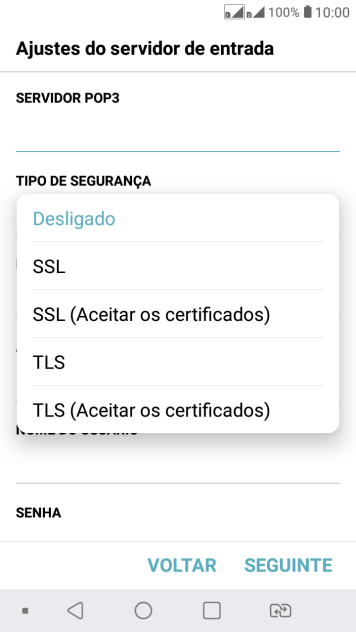 Pressione Desligado para desativar a função. Pressione Desligado para desativar a função.