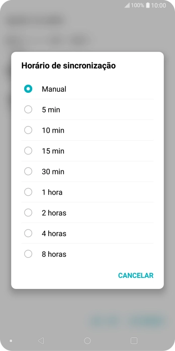 Pressione a configuração desejada. Pressione a configuração desejada.