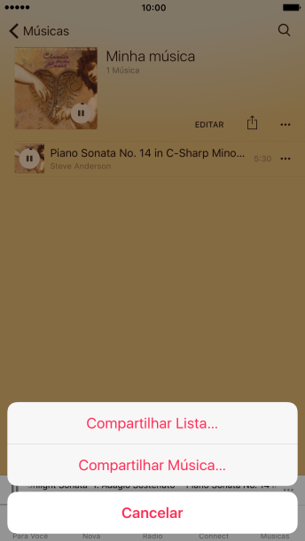 Pressione Compartilhar Música. Pressione Compartilhar Música.