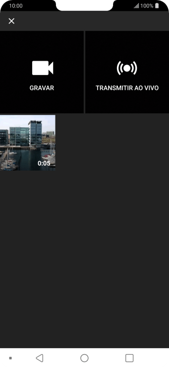 Pressione o vídeo desejado. Pressione o vídeo desejado.