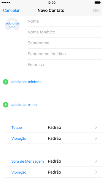 Pressione Nome, e digite o nome . Pressione Nome, e digite o nome .