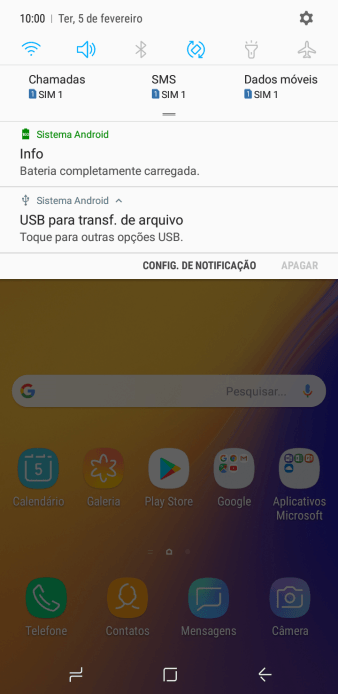 Pressione Toque para outras opções USB.. Pressione Toque para outras opções USB..