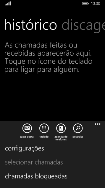 Pressione configurações. Pressione configurações.