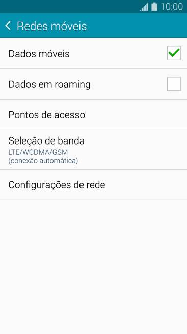 Pressione Pontos de acesso. Pressione Pontos de acesso.