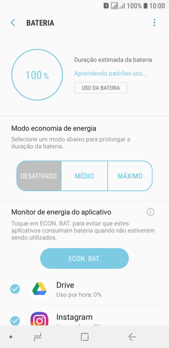 Pressione a configuração desejada. Pressione a configuração desejada.