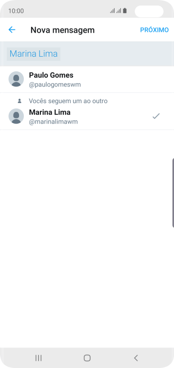 Pressione PRÓXIMO. Pressione PRÓXIMO.