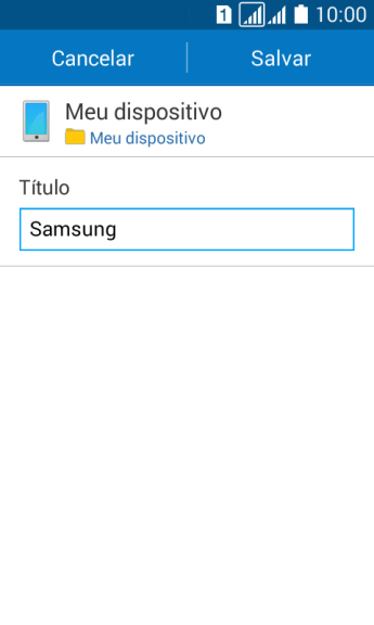 Digite o nome do favorito, e pressione Salvar. Digite o nome do favorito, e pressione Salvar.