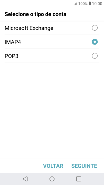 Pressione IMAP4. Pressione IMAP4.