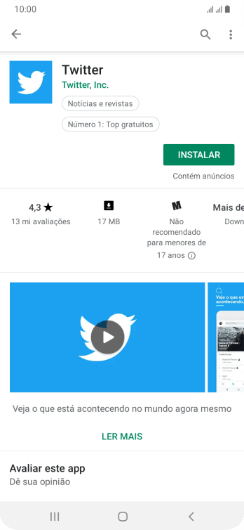 Pressione INSTALAR, e siga as indicações da tela para instalar o app. Pressione INSTALAR, e siga as indicações da tela para instalar o app.