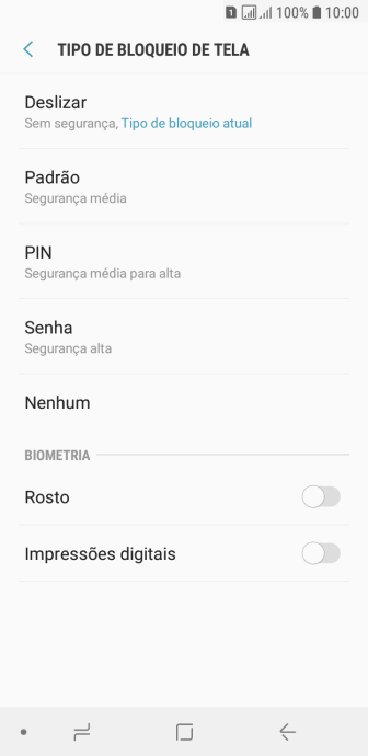 Pressione o indicador ao lado de Pressione o indicador ao lado de