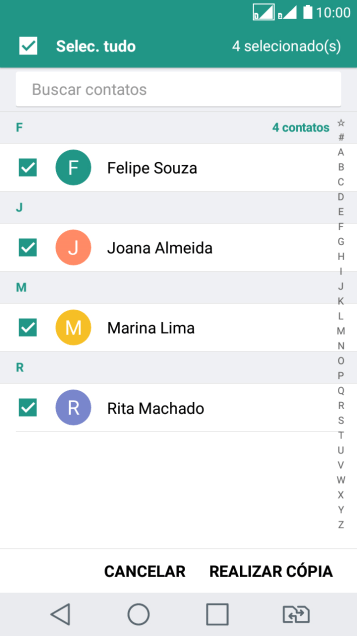 Pressione REALIZAR CÓPIA. Pressione REALIZAR CÓPIA.