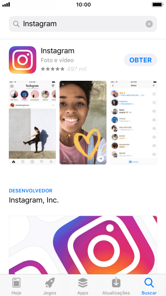 Pressione Instagram. Pressione Instagram.