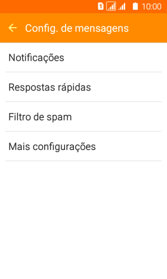 Pressione Mais configurações. Pressione Mais configurações.