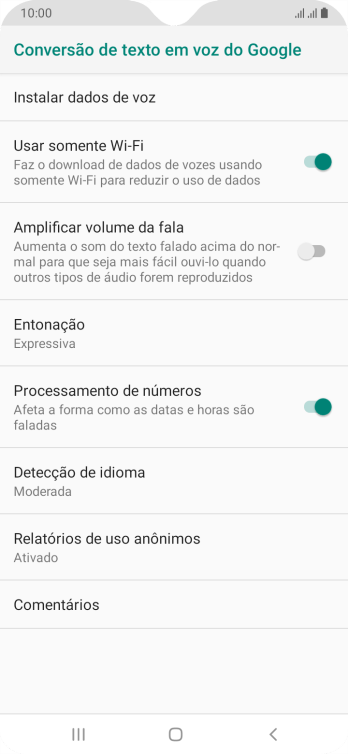 Pressione a tecla de início para finalizar e voltar à tela inicial. Pressione a tecla de início para finalizar e voltar à tela inicial.