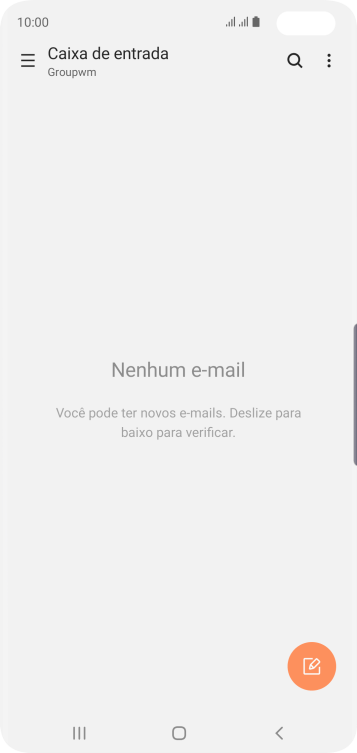 Deslize para a direita a partir do lado esquerdo da tela. Deslize para a direita a partir do lado esquerdo da tela.