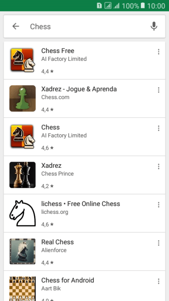 Pressione o app desejado. Pressione o app desejado.