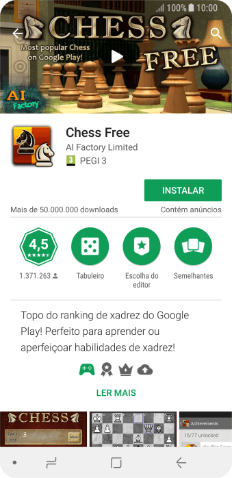 Pressione INSTALAR, e siga as indicações da tela para instalar o app. Pressione INSTALAR, e siga as indicações da tela para instalar o app.