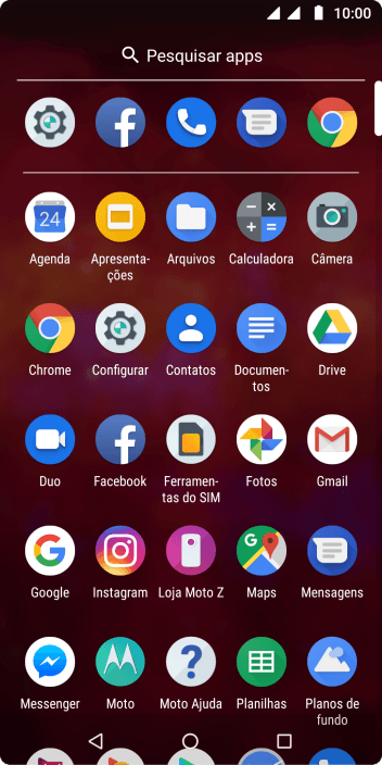 Pressione Fotos, e navegue até a pasta desejada. Pressione Fotos, e navegue até a pasta desejada.