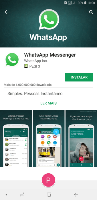 Pressione INSTALAR, e siga as indicações da tela para instalar o app. Pressione INSTALAR, e siga as indicações da tela para instalar o app.
