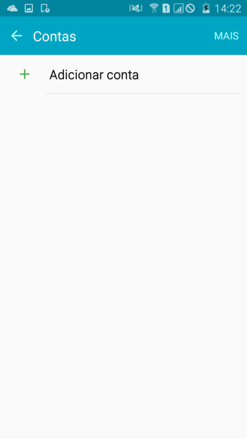 Pressione Adicionar conta. Pressione Adicionar conta.