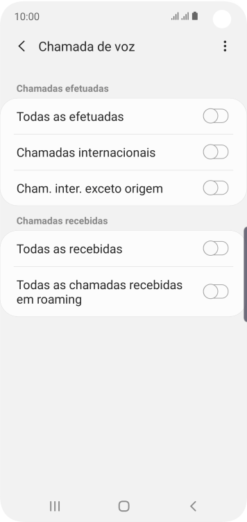 Pressione o indicador ao lado do tipo de bloqueio. Pressione o indicador ao lado do tipo de bloqueio.