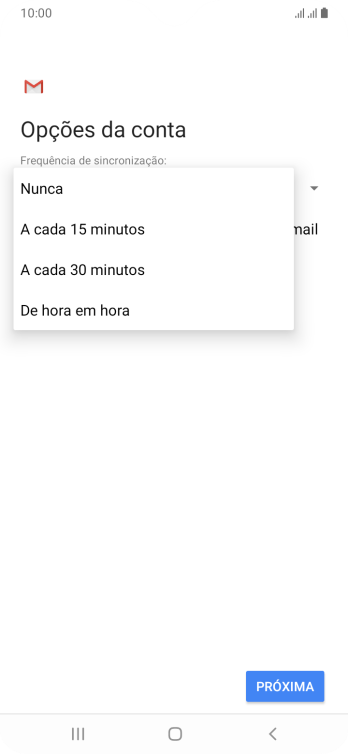 Pressione a configuração desejada. Pressione a configuração desejada.
