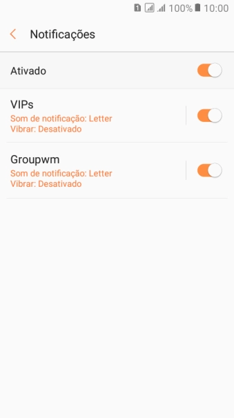 Pressione a conta de e-mail desejada. Pressione a conta de e-mail desejada.
