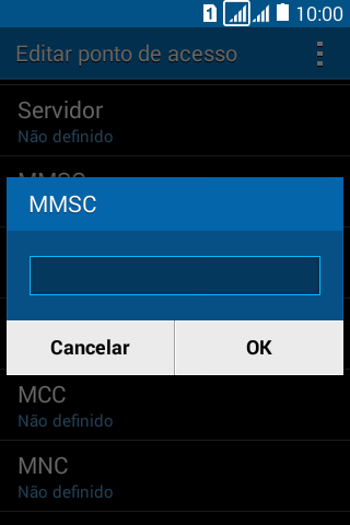Digite http://mms.tim.br e pressione OK. Digite http://mms.tim.br e pressione OK.