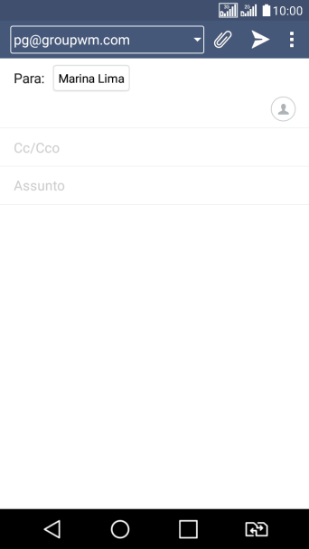 Pressione o campo de escrever, e digite o assunto desejado. Pressione o campo de escrever, e digite o assunto desejado.