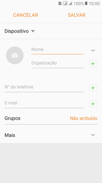 Pressione Nome, e digite o nome desejado. Pressione Nome, e digite o nome desejado.