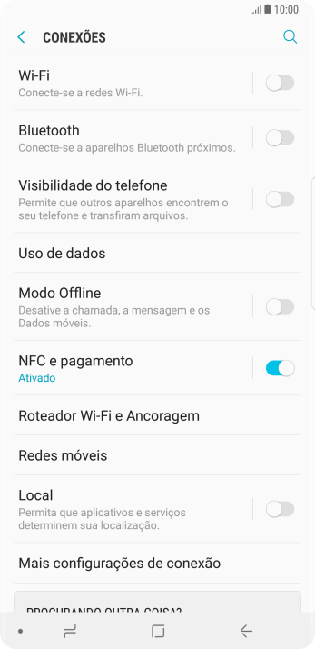 Pressione Redes móveis. Pressione Redes móveis.