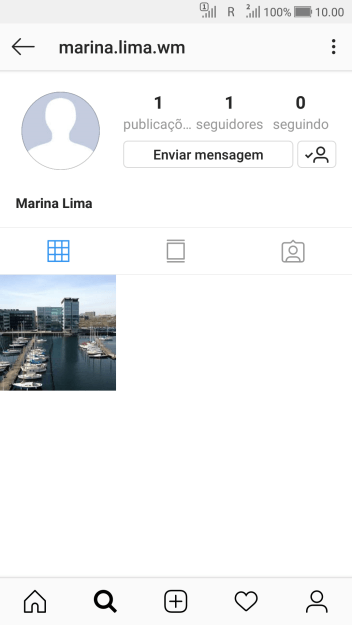 Pressione o ícone de busca. Pressione o ícone de busca.