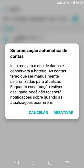 Pressione DESATIVAR para desativar a função. Pressione DESATIVAR para desativar a função.