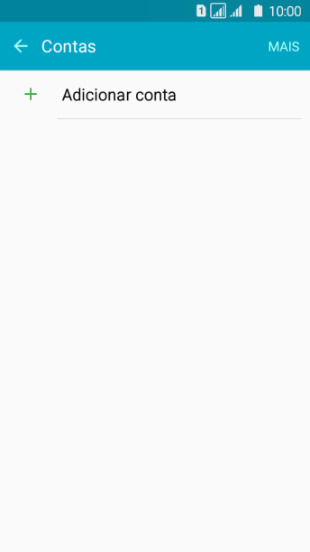Pressione Adicionar conta. Pressione Adicionar conta.
