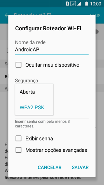 Pressione WPA2 PSK para proteger seu Roteador Wi-Fi com uma senha. Pressione WPA2 PSK para proteger seu Roteador Wi-Fi com uma senha.