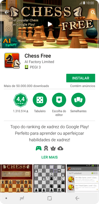 Pressione INSTALAR, e siga as indicações da tela para instalar o app. Pressione INSTALAR, e siga as indicações da tela para instalar o app.