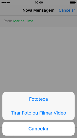 Pressione Fototeca e navegue até a pasta desejada. Pressione Fototeca e navegue até a pasta desejada.