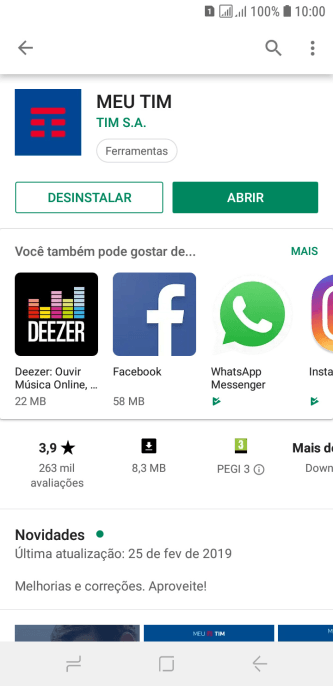 Pressione a tecla de início para finalizar e voltar à tela inicial. Pressione a tecla de início para finalizar e voltar à tela inicial.