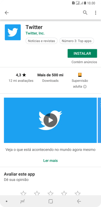Pressione INSTALAR, e siga as indicações da tela para instalar o app. Pressione INSTALAR, e siga as indicações da tela para instalar o app.