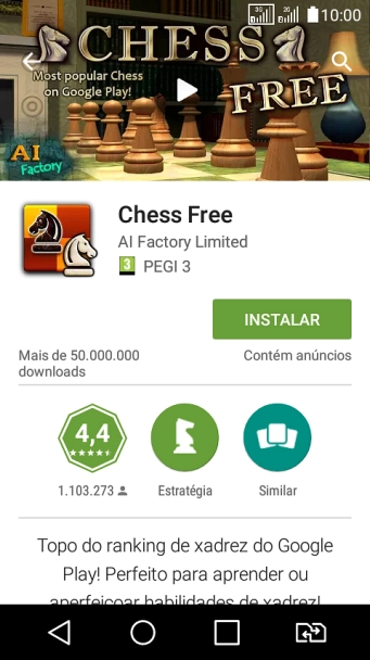Pressione INSTALAR, e siga as indicações da tela para instalar o app. Pressione INSTALAR, e siga as indicações da tela para instalar o app.