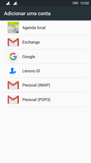 Pressione Pessoal (IMAP). Pressione Pessoal (IMAP).