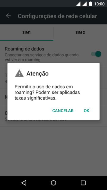 Se você quiser ativar a função, deve pressionar OK. Se você quiser ativar a função, deve pressionar OK.