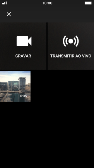 Pressione o vídeo desejado. Pressione o vídeo desejado.