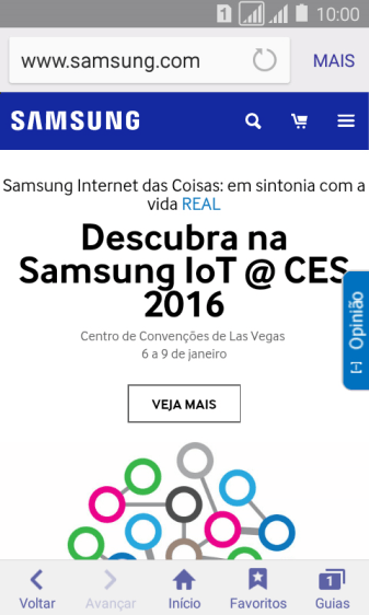 Pressione a barra de endereço. Pressione a barra de endereço.