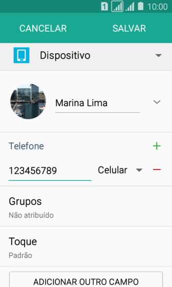 Pressione a lista suspensa ao lado do número de telefone. Pressione a lista suspensa ao lado do número de telefone.