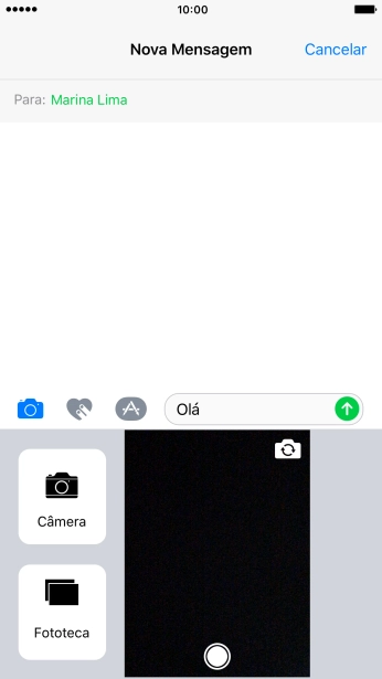 Pressione Fototeca, e navegue até a pasta desejada. Pressione Fototeca, e navegue até a pasta desejada.