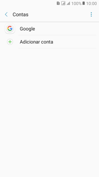 Pressione Adicionar conta. Pressione Adicionar conta.